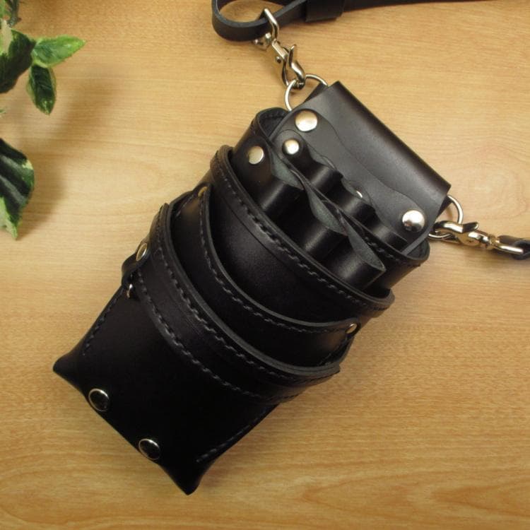 ★特別価格★　オールブラック　６丁差し　革ベルト付　SCYL-223/CKA