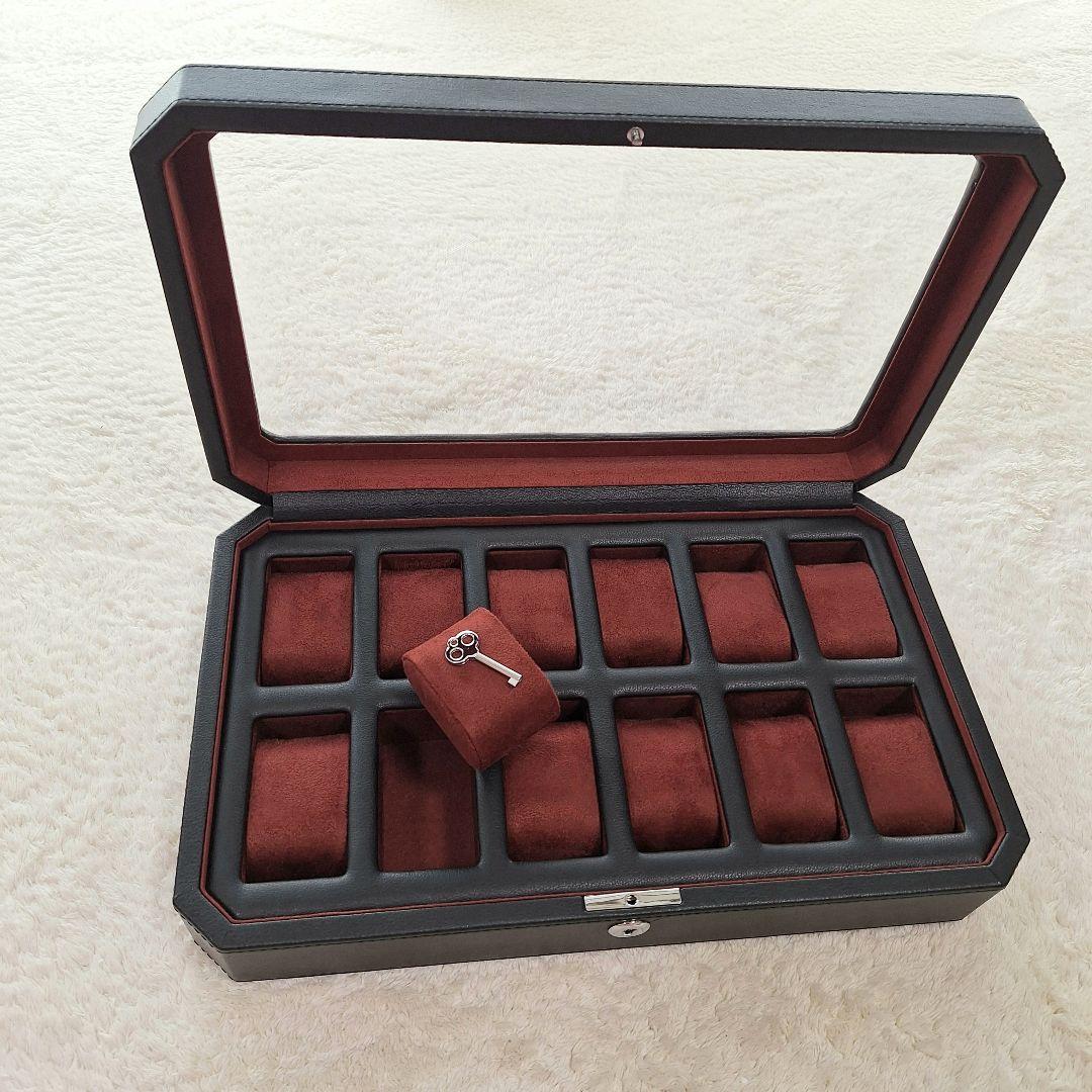 ROTHWELL　腕時計ケース　12スロット　コレクションケース　黒　未使用高級