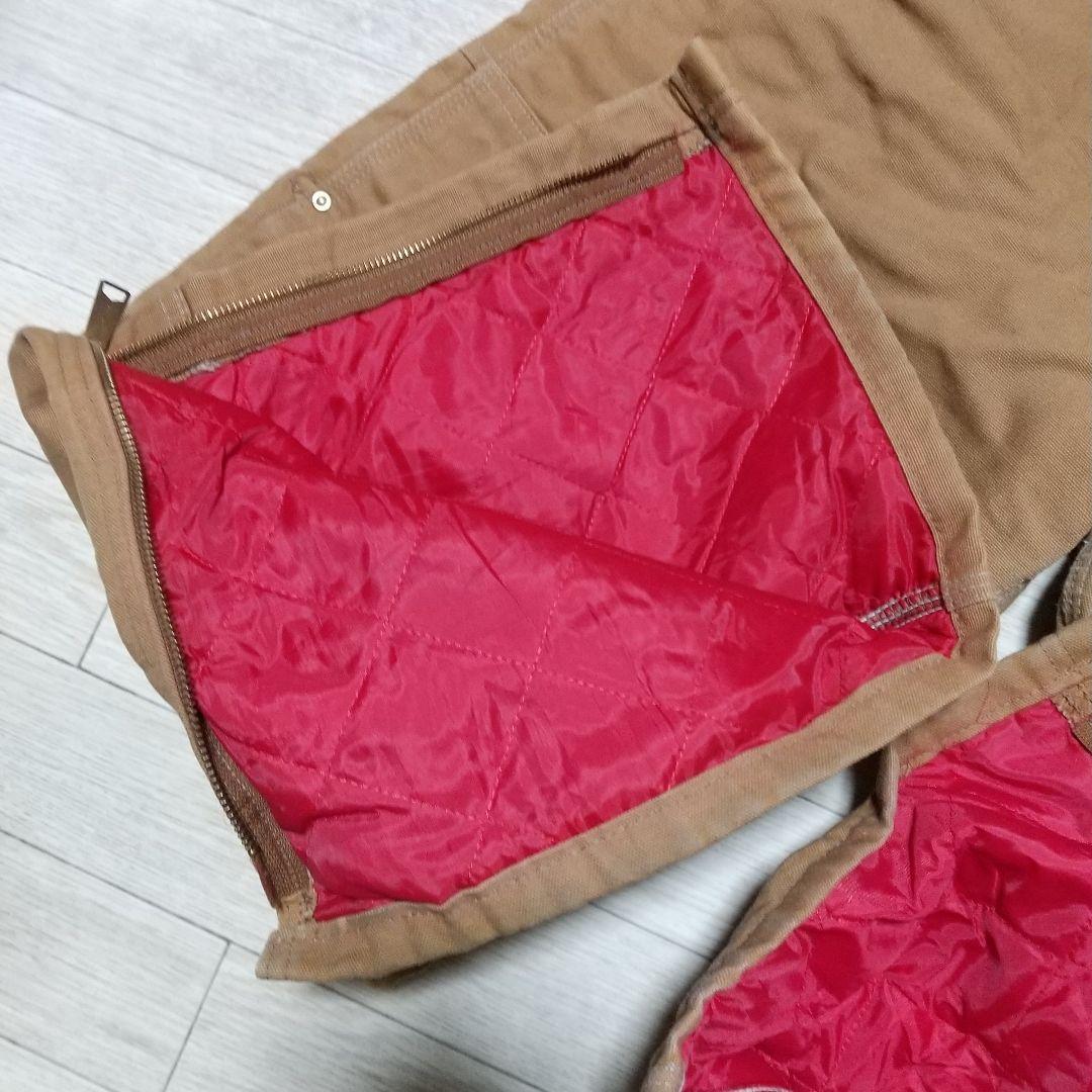 カーハート Carhartt 中綿入り ブラウン キャメル オーバーオール