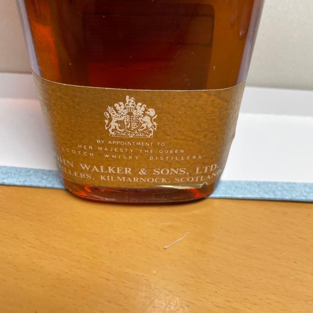 稀少ビンテージウイスキー❗️ジョニーウォーカー　黒ラベルウイスキー特級70年代古酒