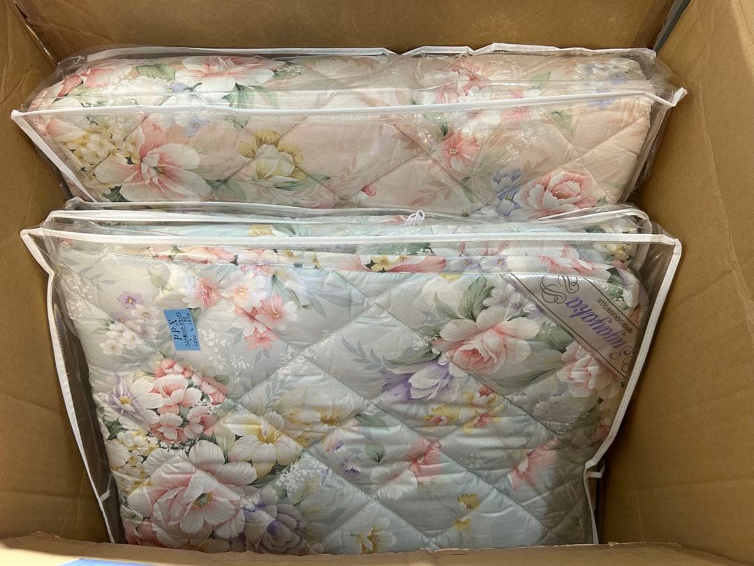 yヘルスウェーブゴールド専用遠赤外線トルマリン敷パッド ブルーとピンク２個セット