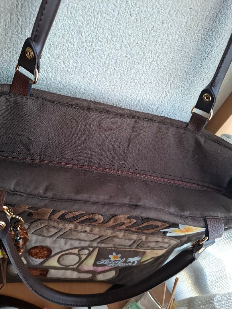 特別価格!　ハワイアンキルト　バッグ　ワーゲンバス　2WAY ファスナー