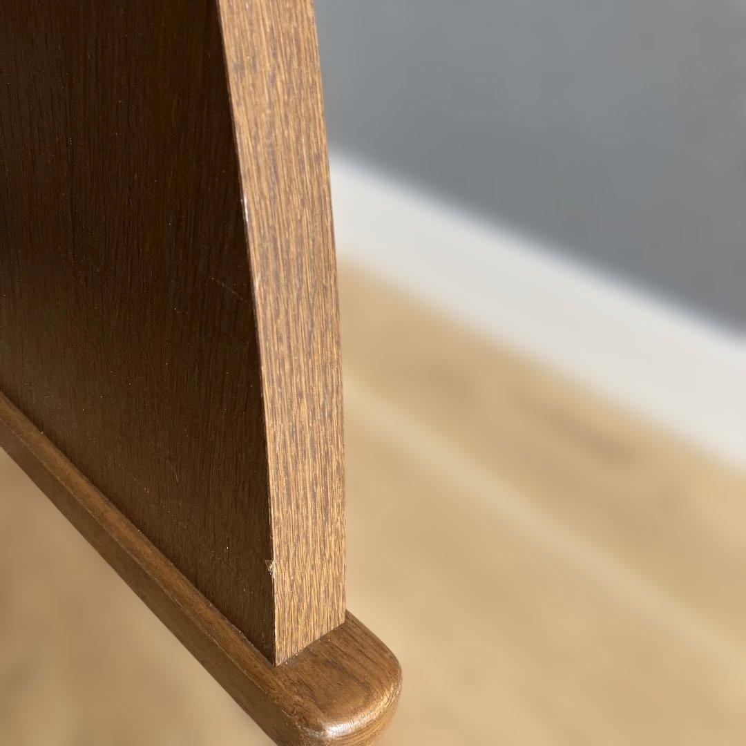 ①浜本工藝　木製学習机 引き出し2個 2点セットの机のみ