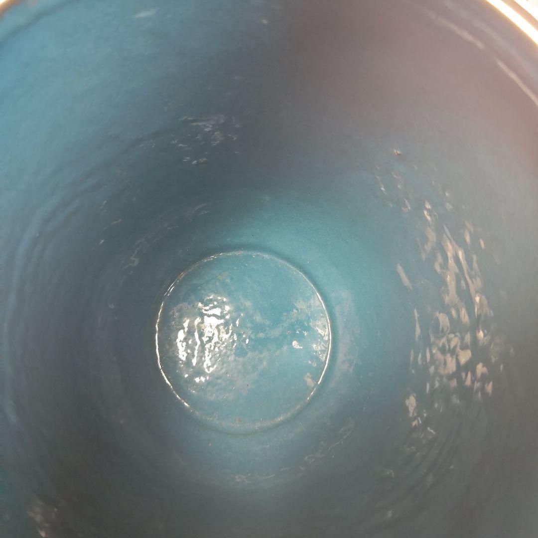 ウ249 水指『七宝　波桜尽くし紋　水指　木箱』茶道具