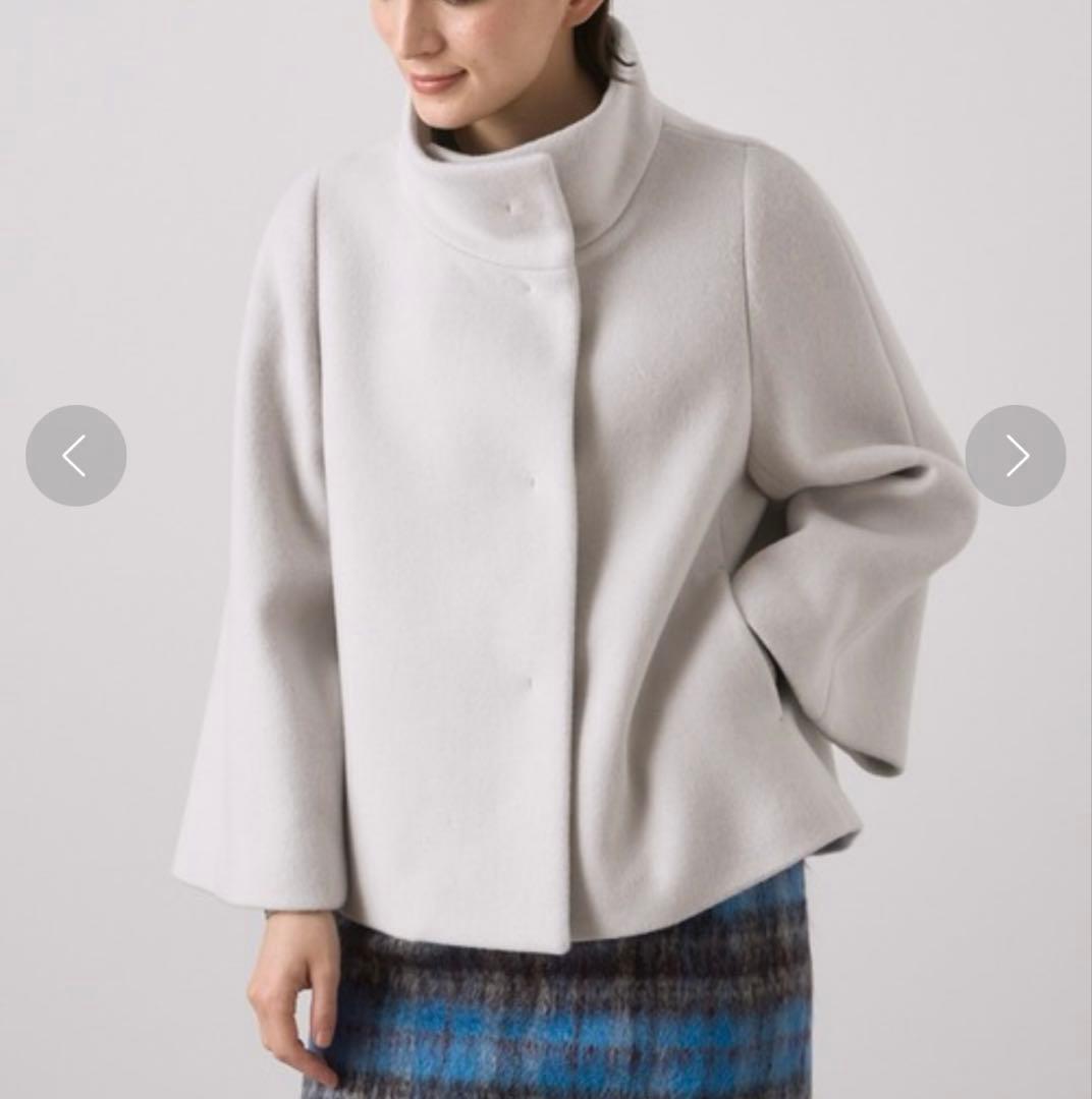 アナイ シャンブレーショートコート　ショートコート 2022 SS グレー