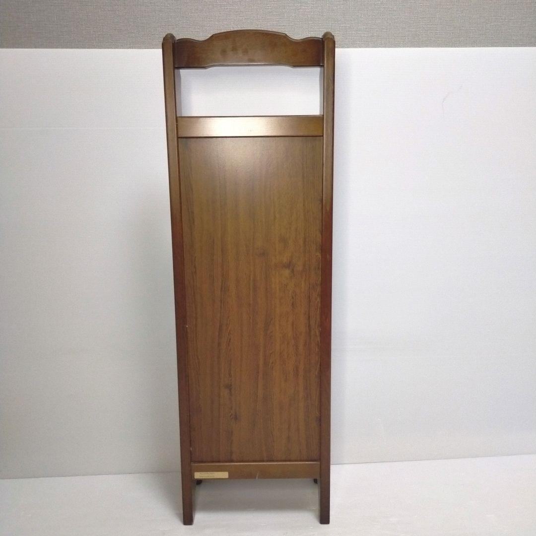 【美品】カリモク コロニアル スリッパラック 5足収納 木製家具