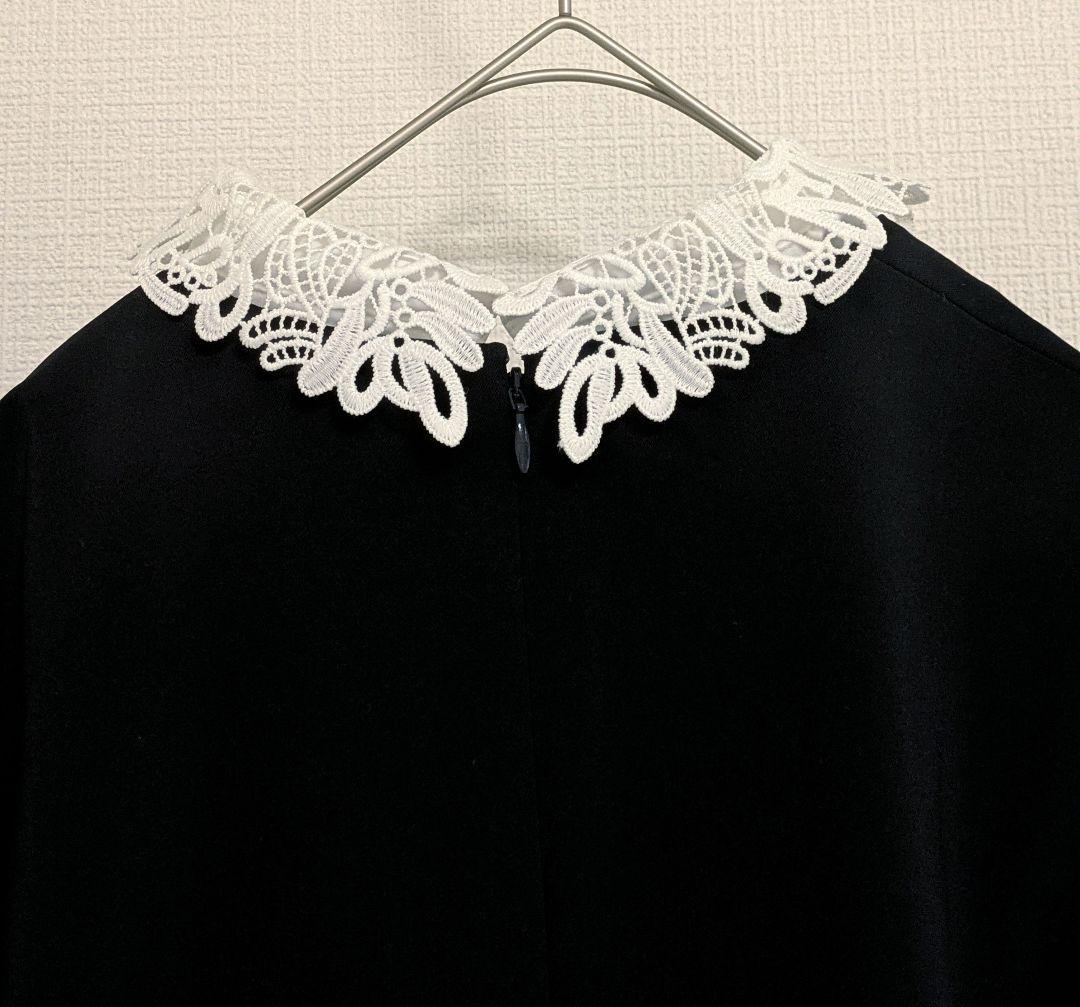 ユナイテッドアローズ FEEL CLEAN 2wayブラウス ペプラム ネイビー