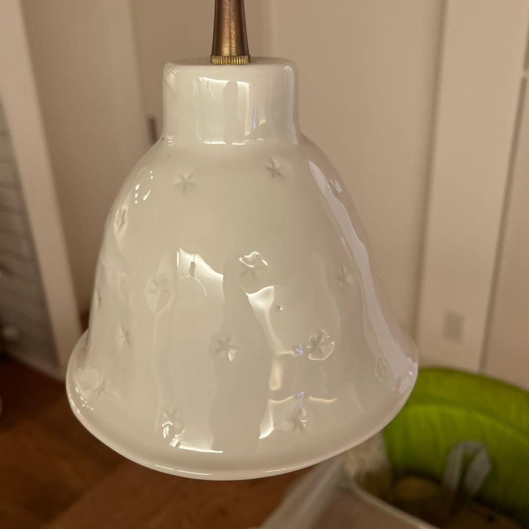 週末限定値下げ　イギリス　アンティーク　ホワイト　ペンダントライト 星型