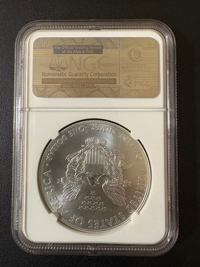 2012年 アメリカン・イーグル銀貨 MS 70 NGC ウェストポイント