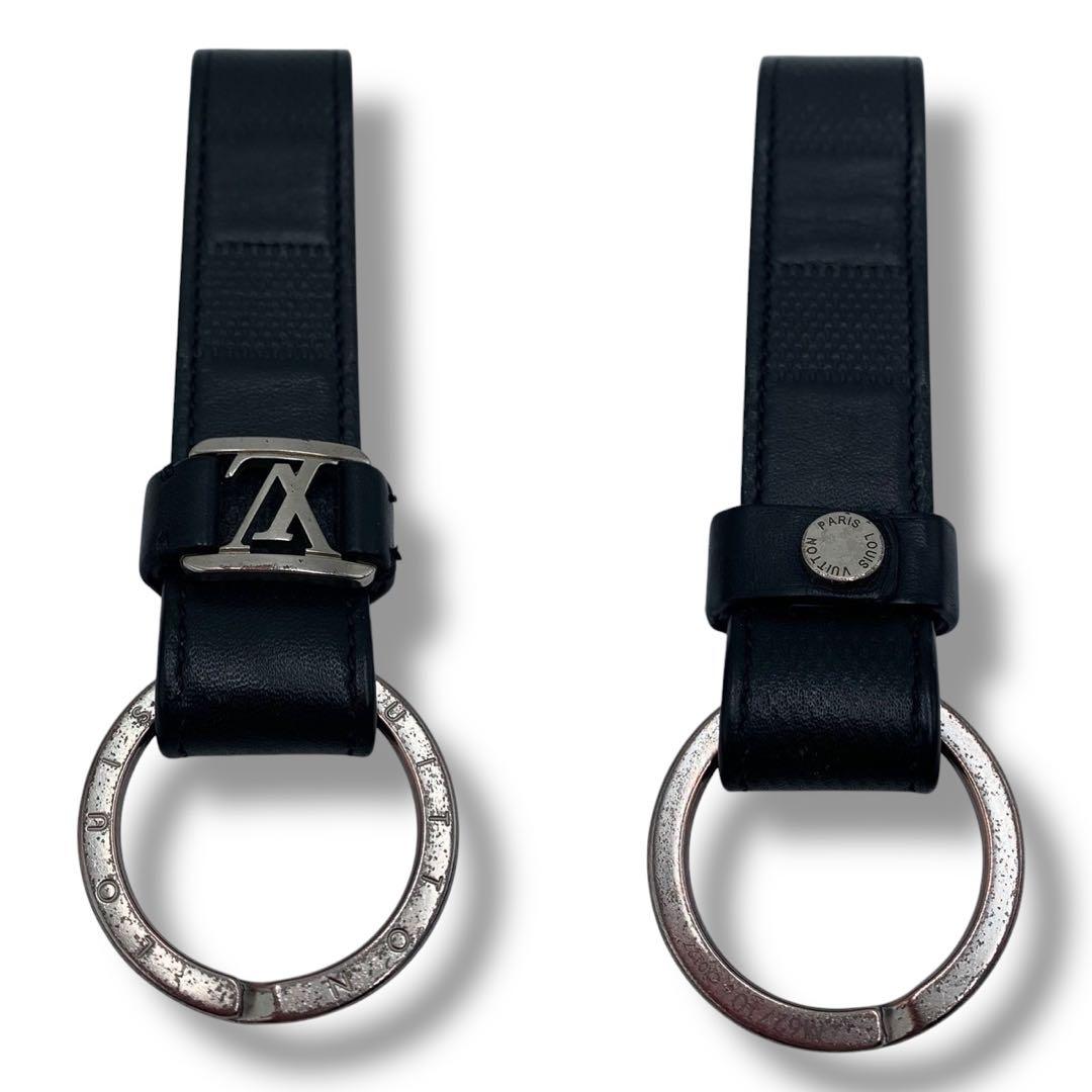 希少✨ルイヴィトン キーリング キーホルダー ダミエ LVロゴ ドラゴンヌ 黒