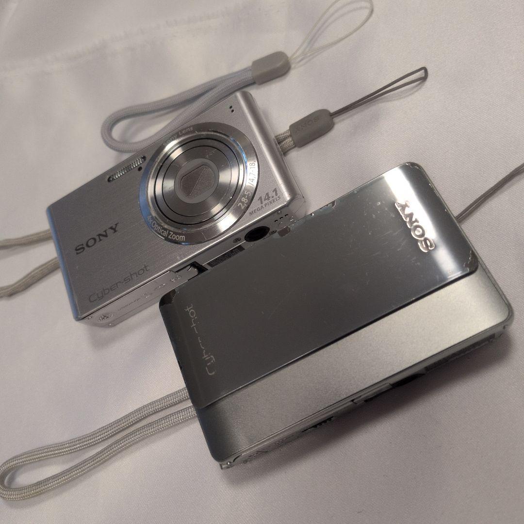 2台セット　SONY Cyber-shot 14.1MPと10.2MP　シルバー