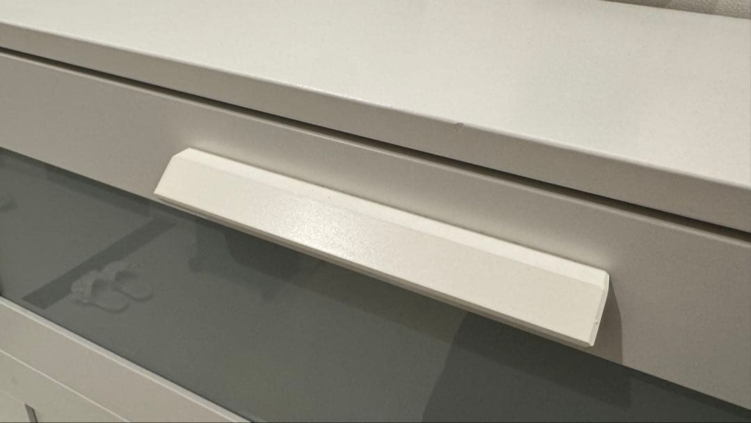 IKEA ブリムネス BRIMNES ホワイト ガラス引き出し付きチェスト