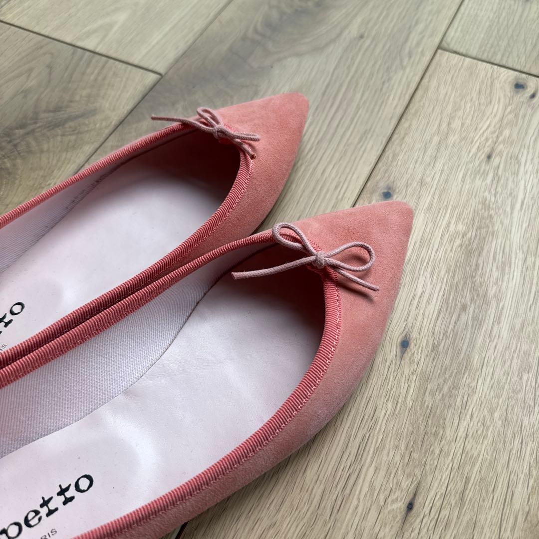 【repetto】レペット ブリジット ピンク フラットシューズ 試着のみの美品