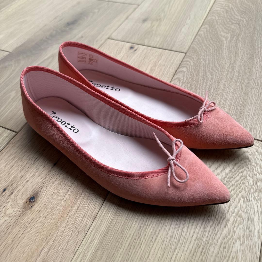【repetto】レペット ブリジット ピンク フラットシューズ 試着のみの美品