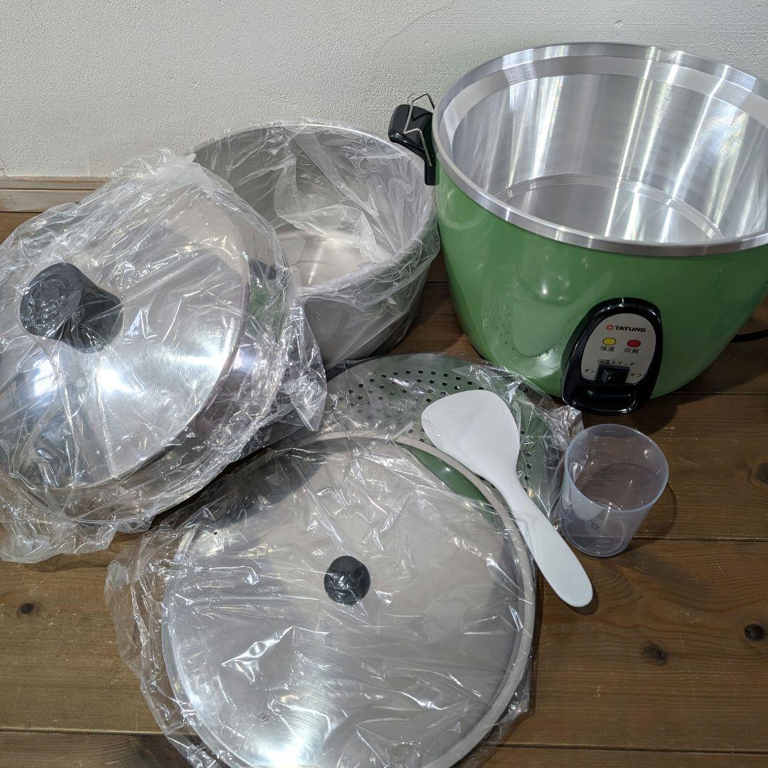 【新品】大同電鍋 TATUNG Lサイズ(10合) グリーン