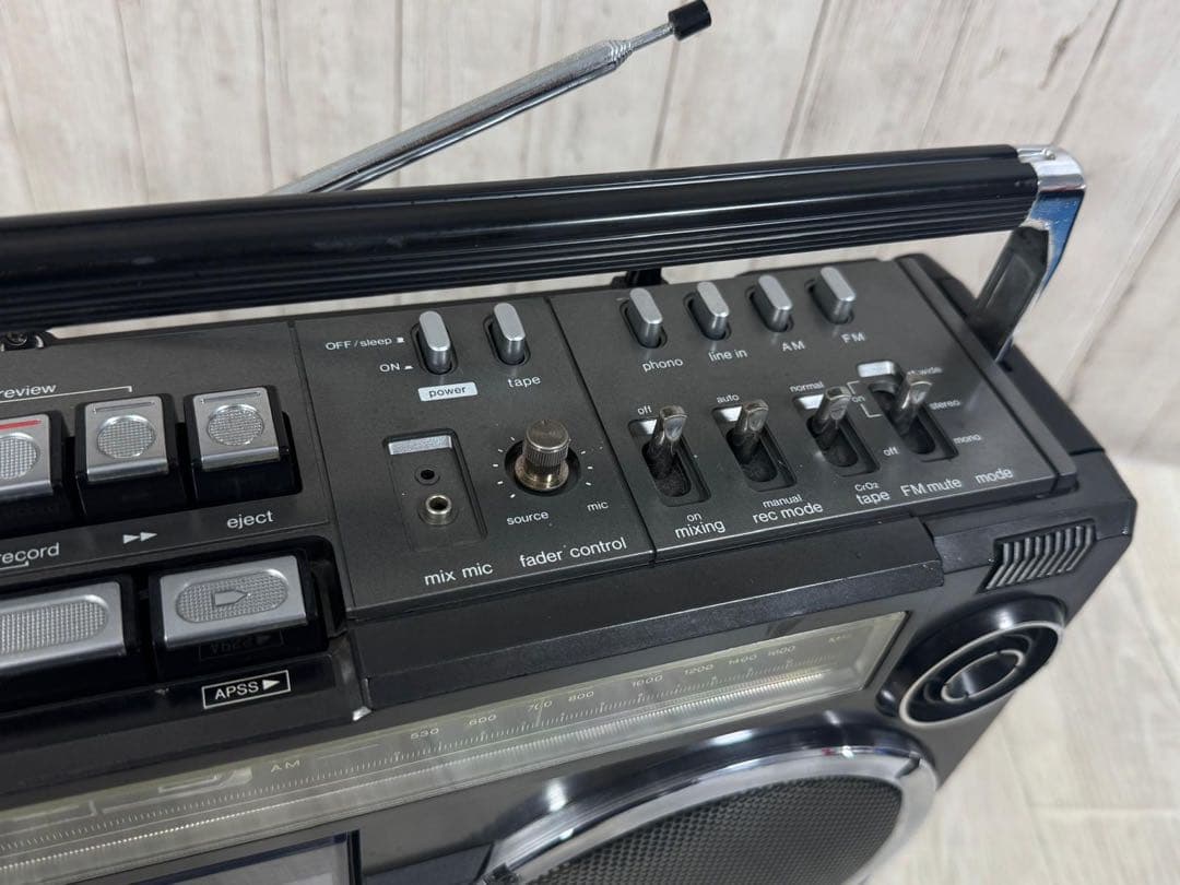 【動作品】SHARP シャープ GF-303 ラジカセ 昭和レトロ名機ラジオ