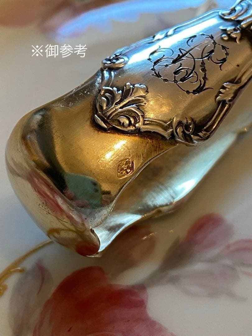 【フランス／アンリ・ラペール】純銀／コーヒースプーン ２本