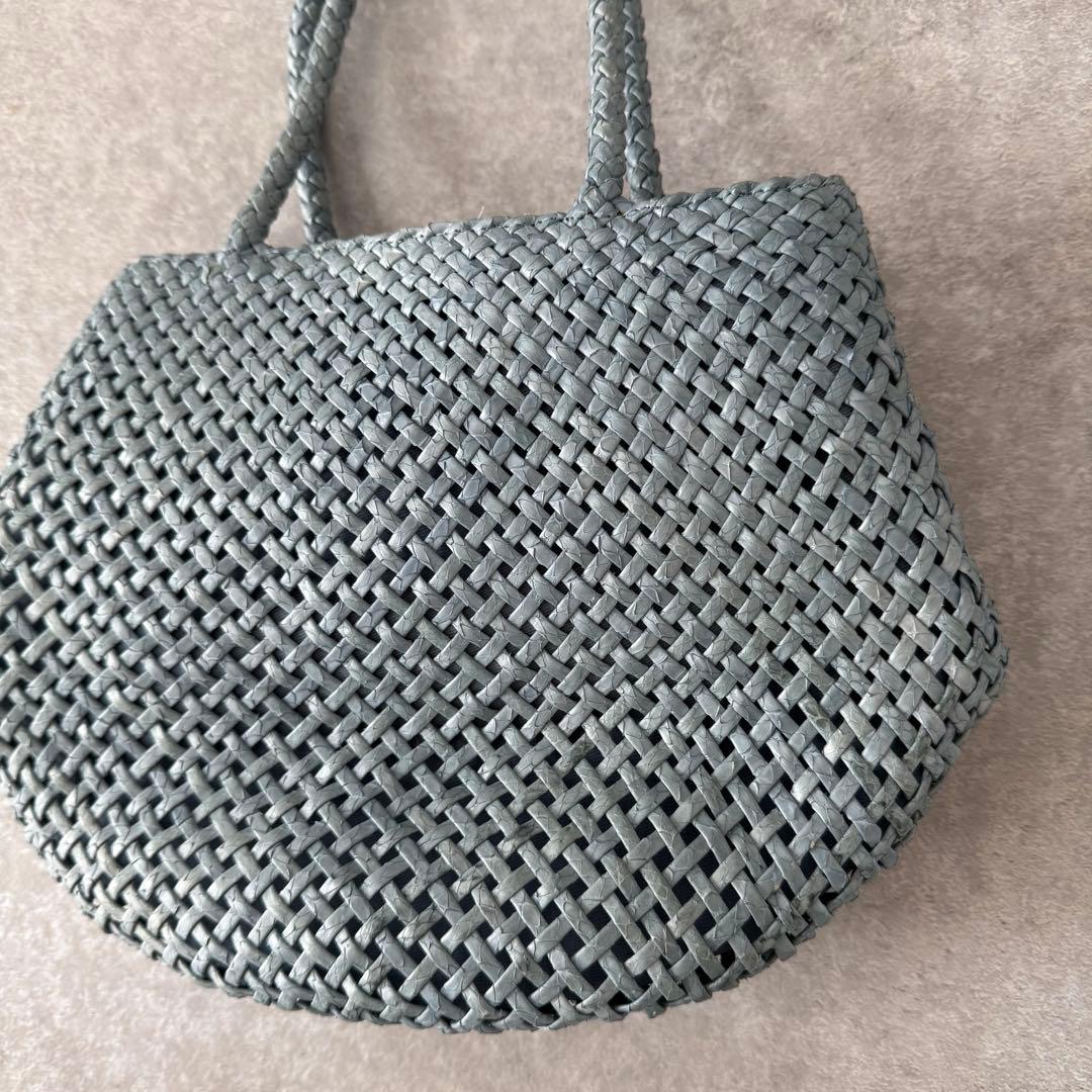 【定価3万】銀座ヨシノヤ パイソンレザー イントレチャートバッグ メッシュ 蛇革