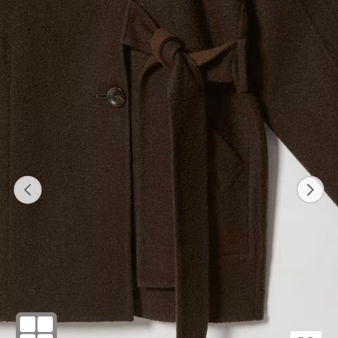 ATTISESSION ベルトコート Brown 38