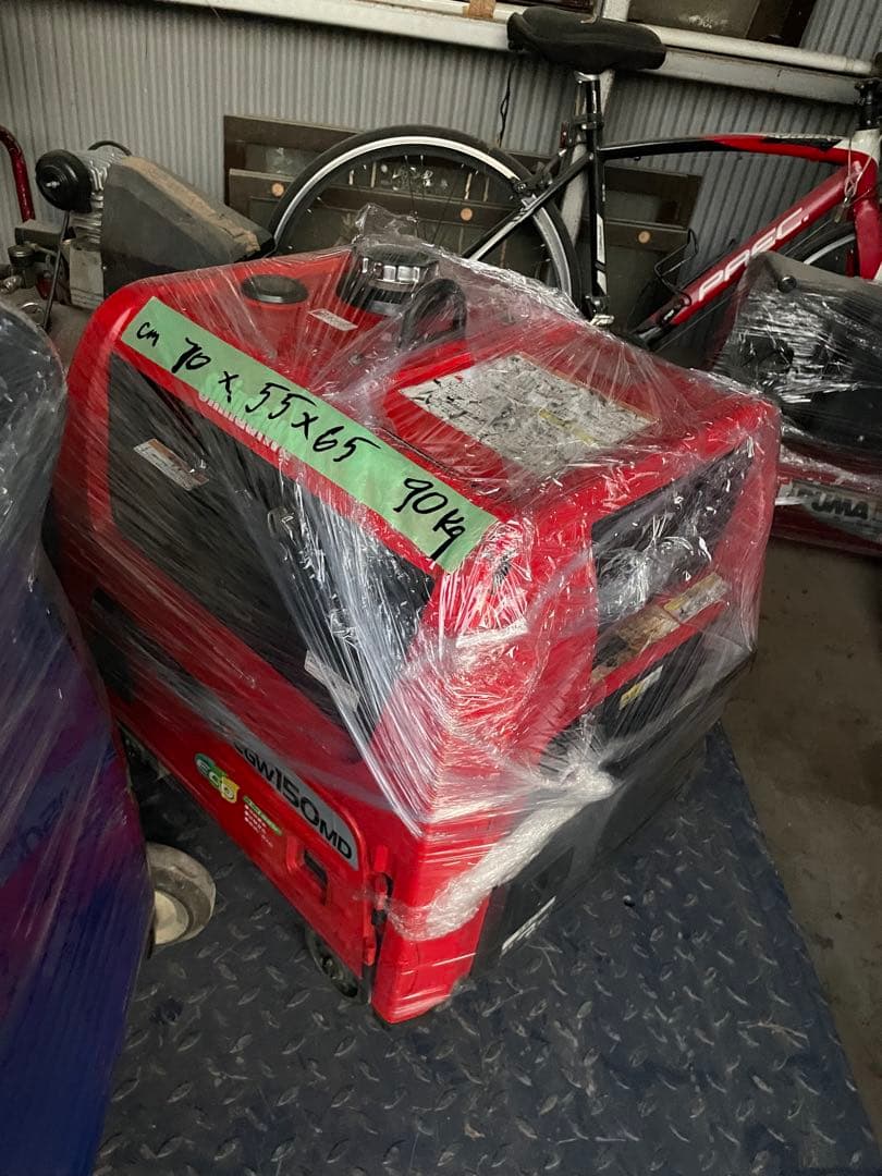 ガソリン式インバーター発電溶接機 Shindaiwa EGW150MD-I です