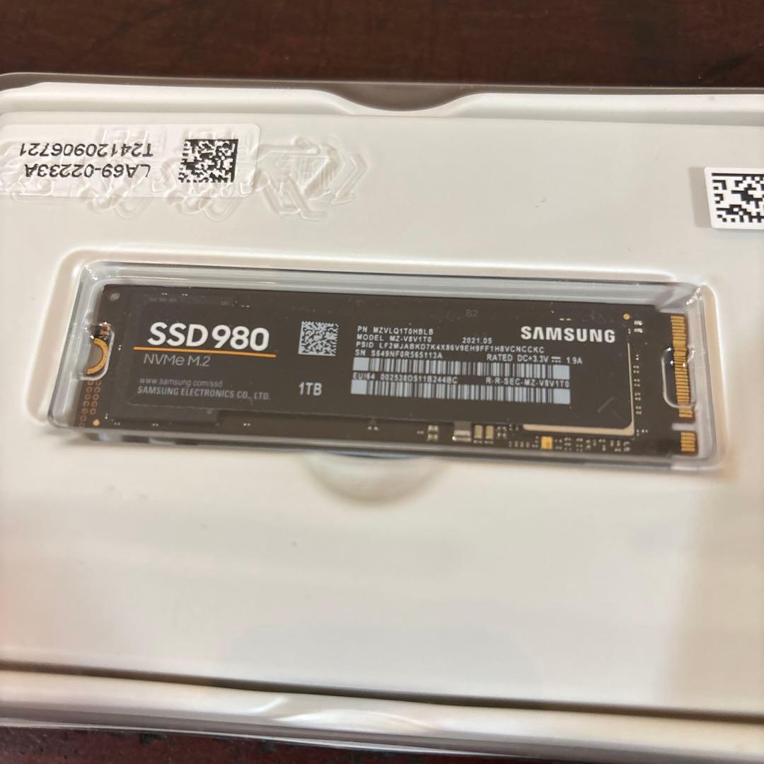 内蔵型SSD Samsung SSD980 1TB NVMe M.2