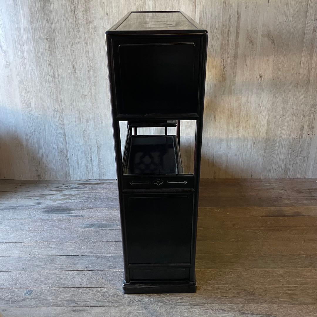 茶箪笥 水屋箪笥 飾り棚 茶棚　昭和レトロ 和製アンティーク 骨董 煎茶道具