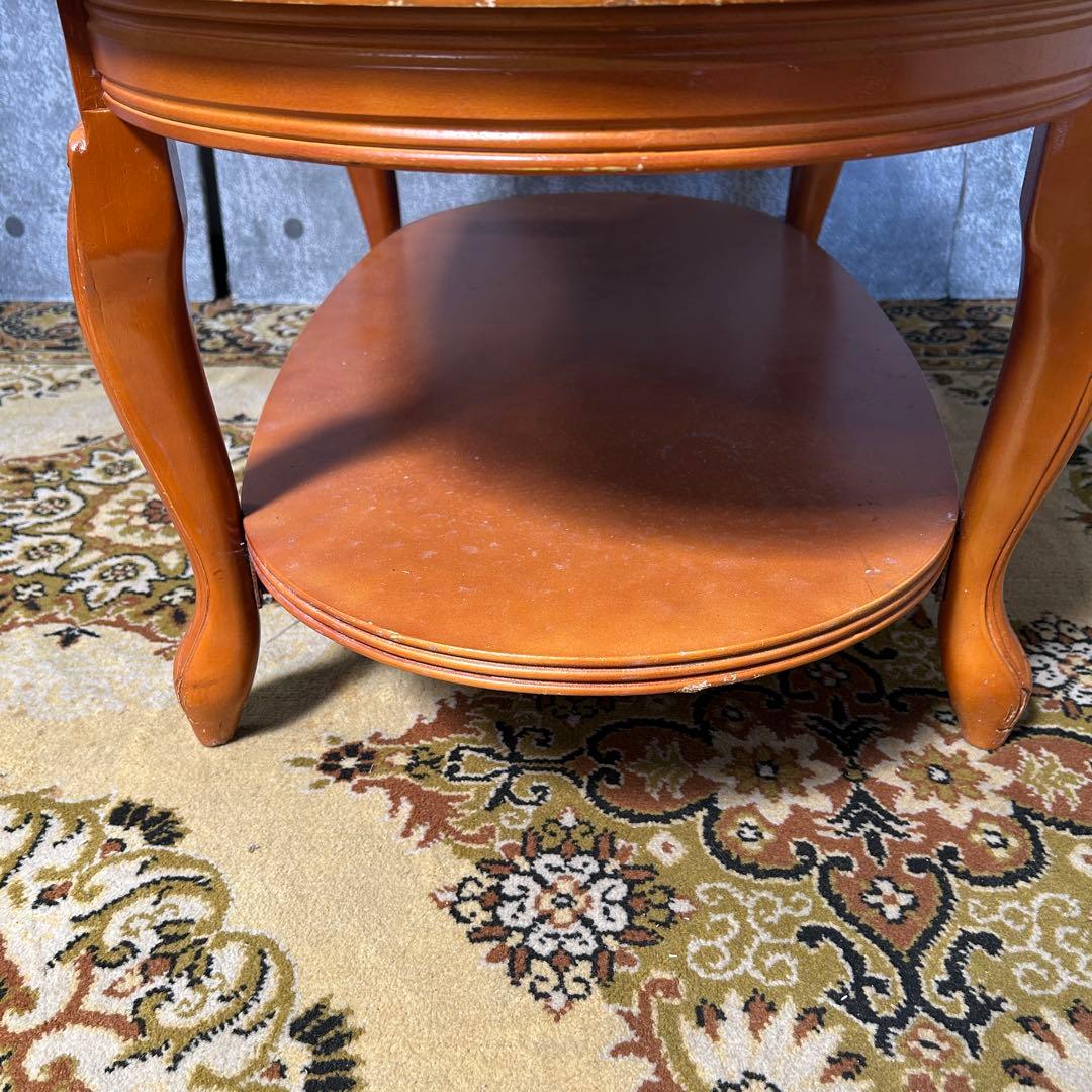 ꧁クラシック家具꧂大理石リビングテーブル センター ロー ソファ 机 猫脚