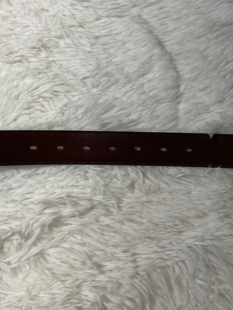 美品　CELINE セリーヌ 馬車 バックル レザーベルト 黒 イタリア製