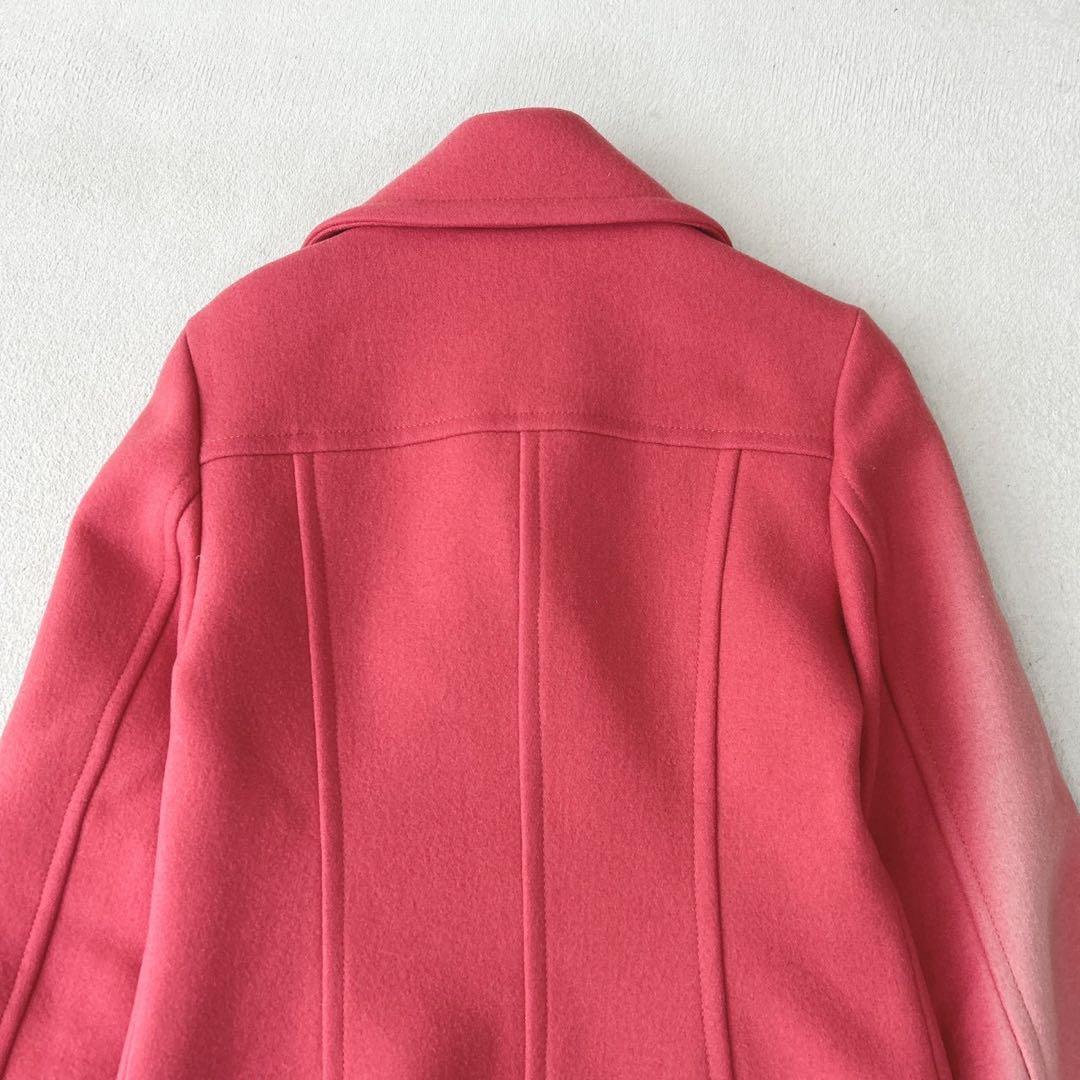 希少カラー✨バーバリーブルーレーベル　ピーコート　ノバチェック　ピンク 38