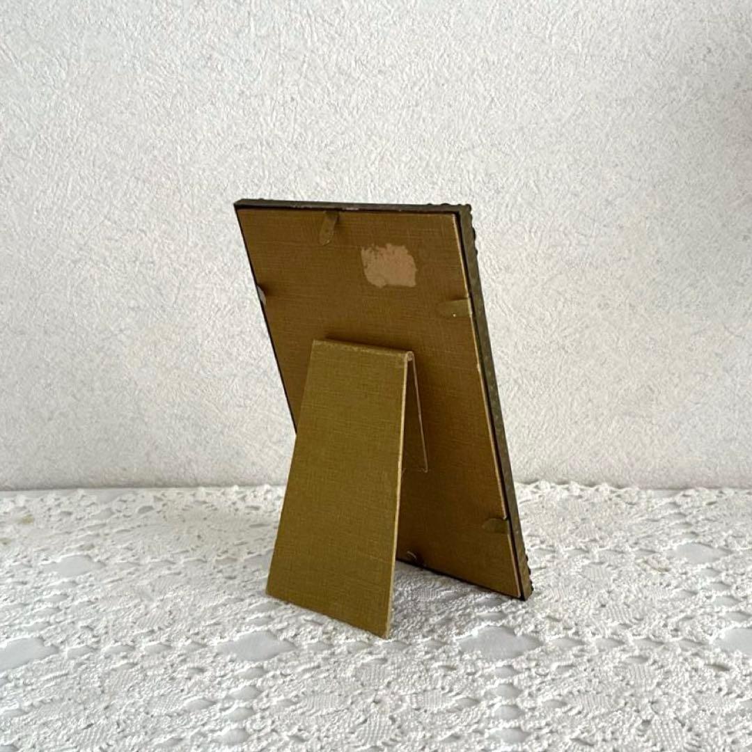 RT98 優美な装飾が美しい北欧ヴィンテージ 真鍮のフォトフレーム 16×11