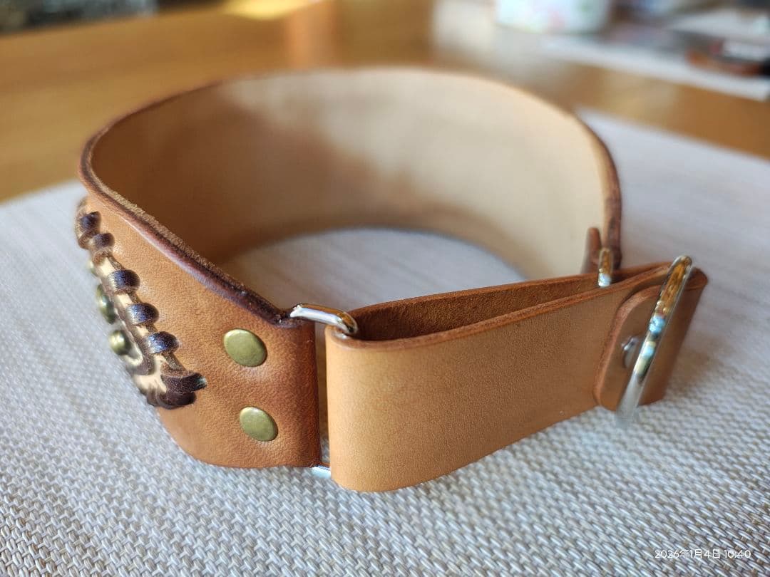 犬の首輪　ハンドメイド　㊷
