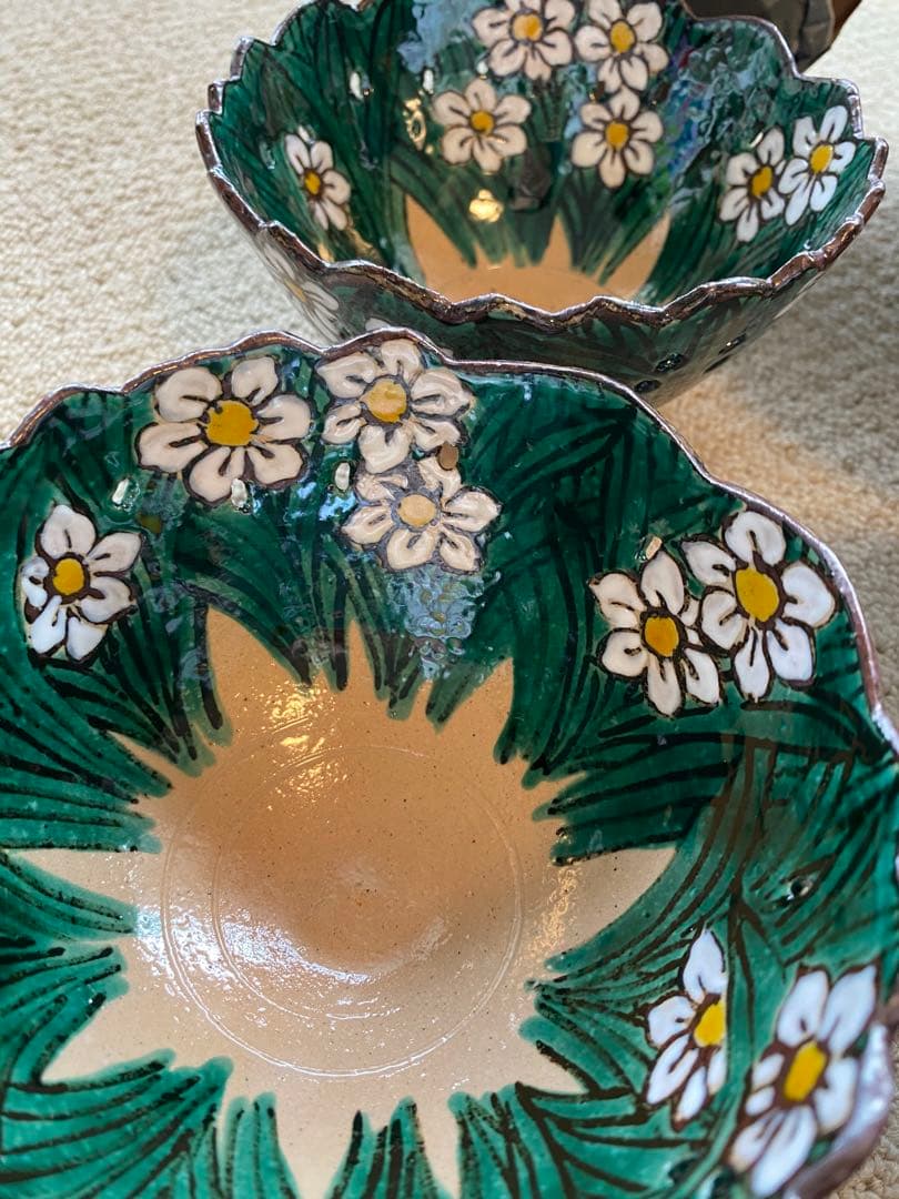 乾山写水仙向付5客　清水焼　新品未使用