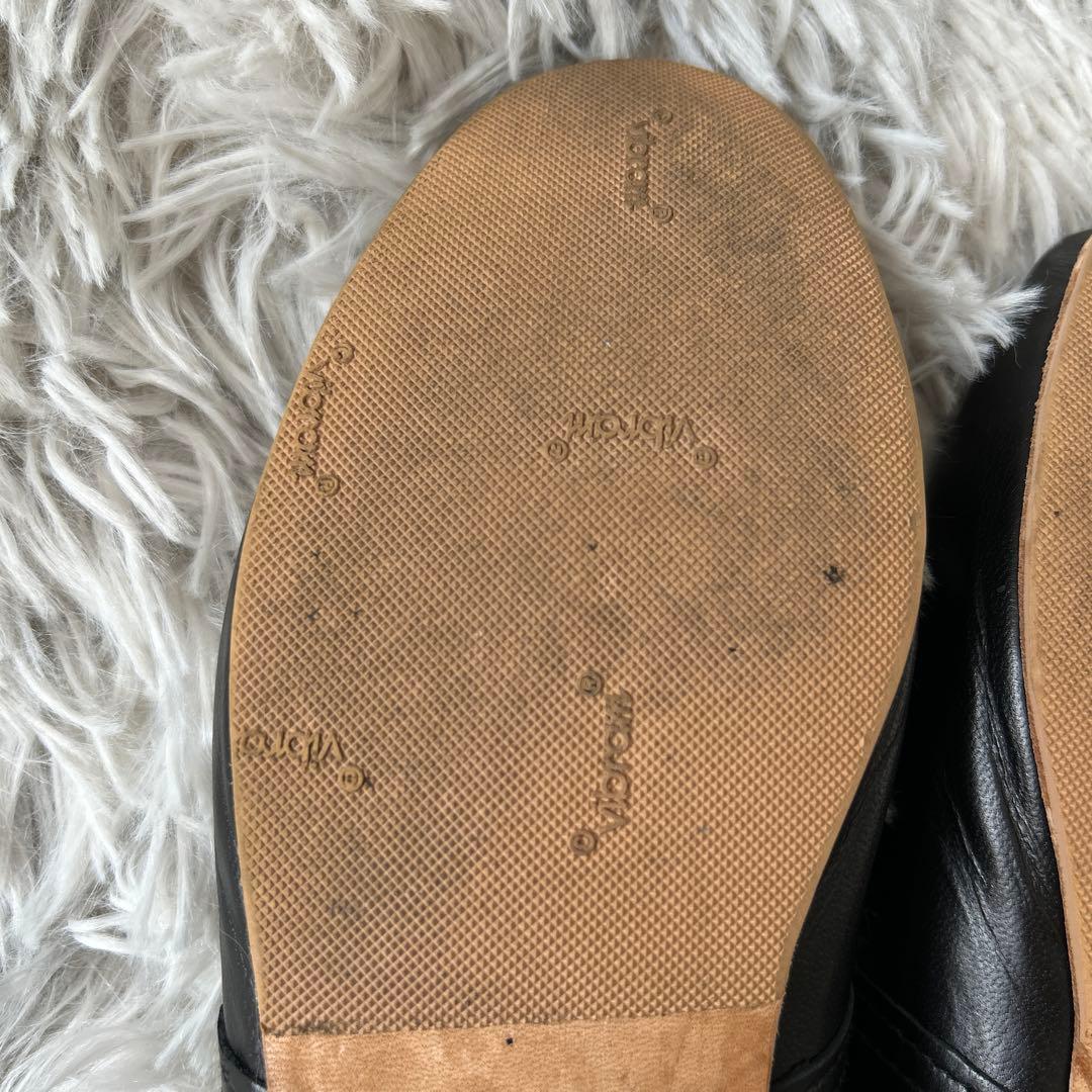 【美品】E.PORSELLI×FRAMeWORK 別注バレエシューズ ブラック