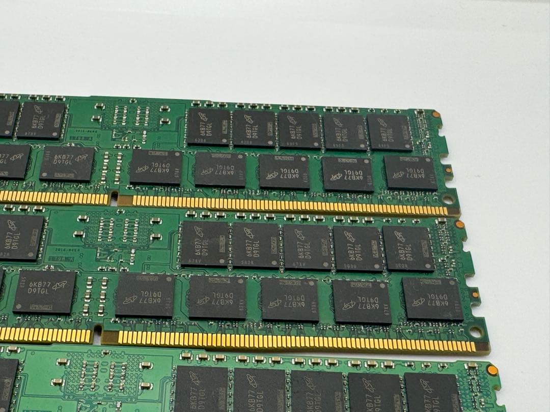 ⑥Crucial 16GB DDR4-2133P RDIMM 4枚セット