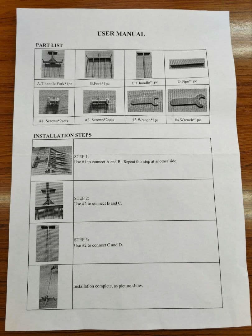 【A213】Orealauto ハンドルフォーク(※商品説明必読)