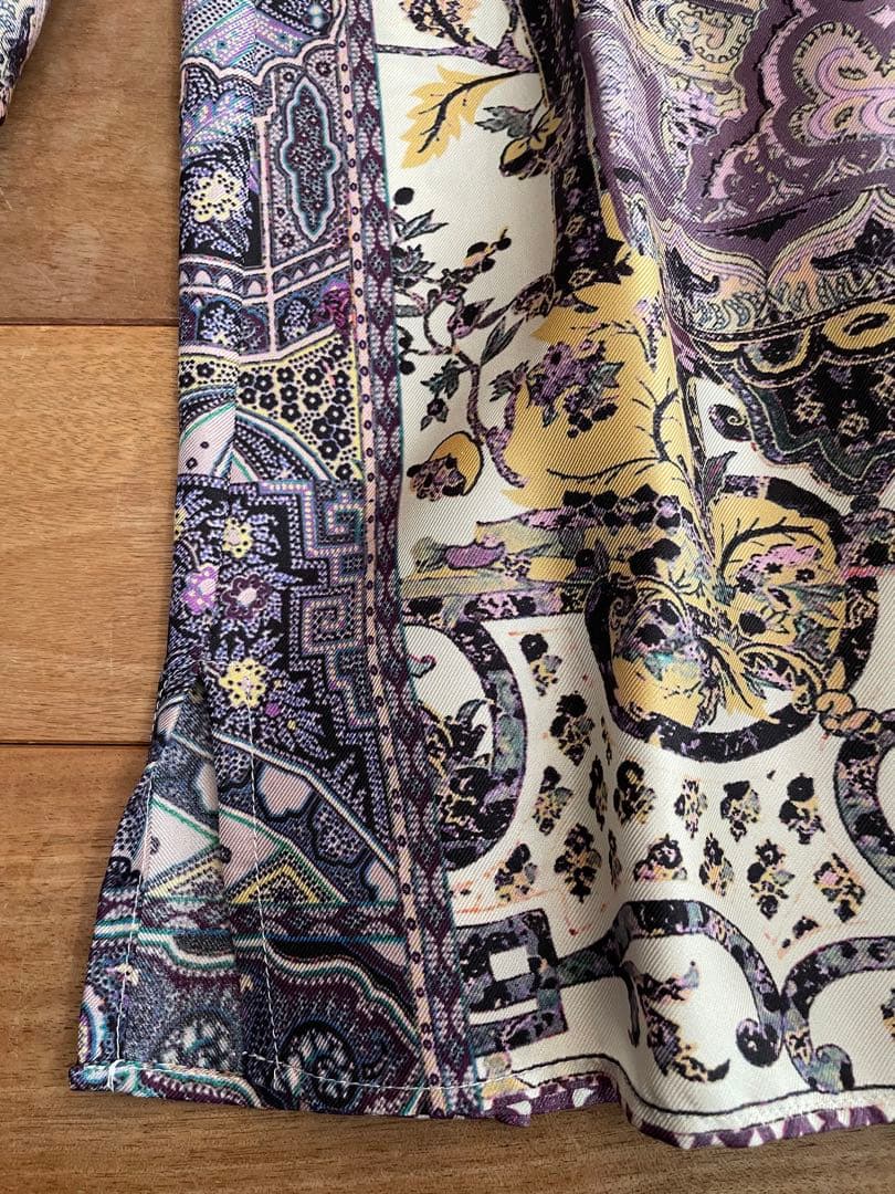 美品ETROエトロ　シルク100%ブラウス　ペイズリー柄★ドライクリーニング済み