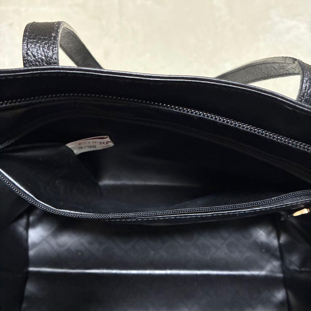美品✨ゲラルディーニ トートバッグ ソフティ ブラック イタリア製