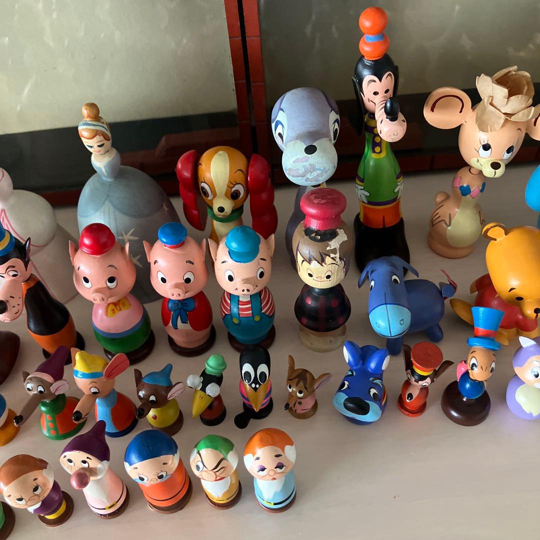 ディズニー　まんがこけし　収納ケース　昭和レトロ　ビンテージ