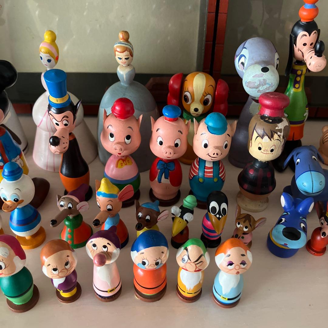 ディズニー　まんがこけし　収納ケース　昭和レトロ　ビンテージ