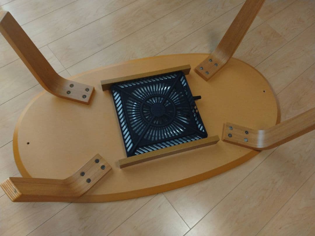 無印良品　楕円こたつ　小　タモ材 こたつ布団セット　人気　希少　MUJI　節電