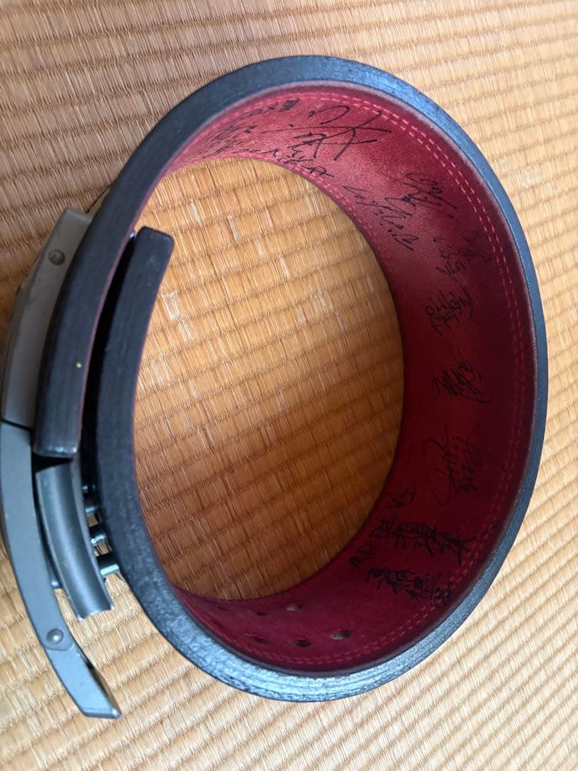 SBD パワーリフティングベルト 13mm Sサイズ サイン入り