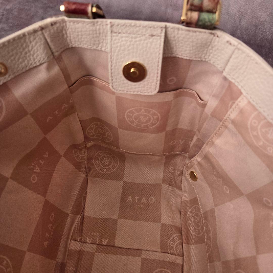 美品 ATAO アタオ バタフライ 2wayバッグ ヴィトロ 金具