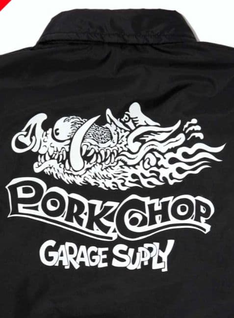 PORKCHOP x MASSES ナイロンジャケット コーチジャケット L 黒
