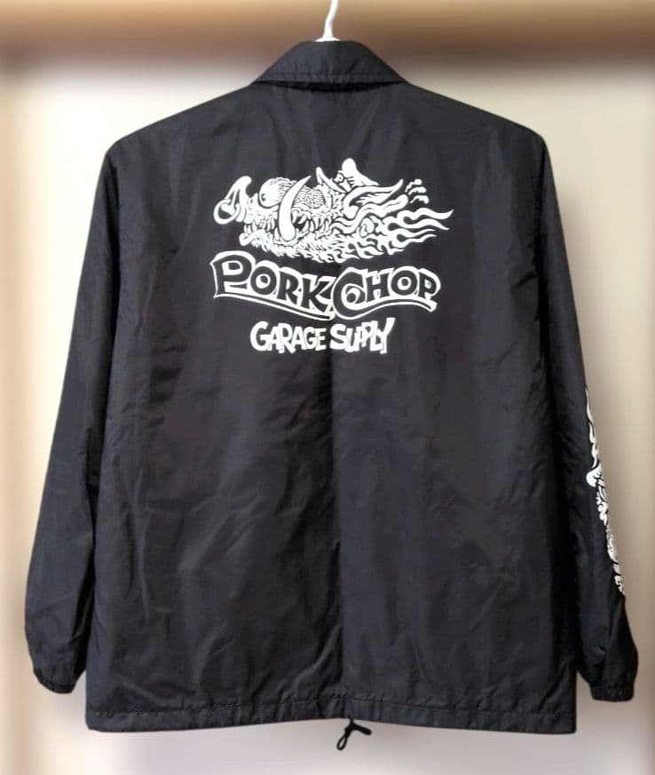 PORKCHOP x MASSES ナイロンジャケット コーチジャケット L 黒