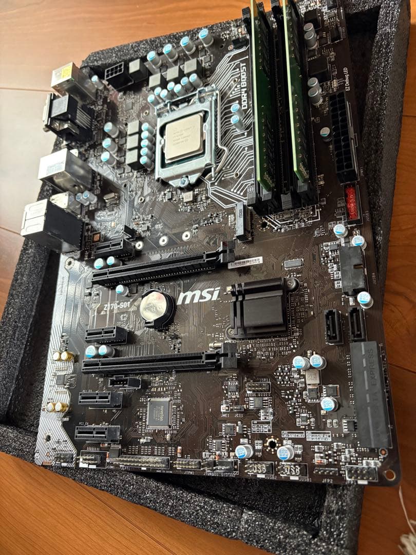 I7-6700k MSI Z170-S01 マザーボード DDR4メモリ16G