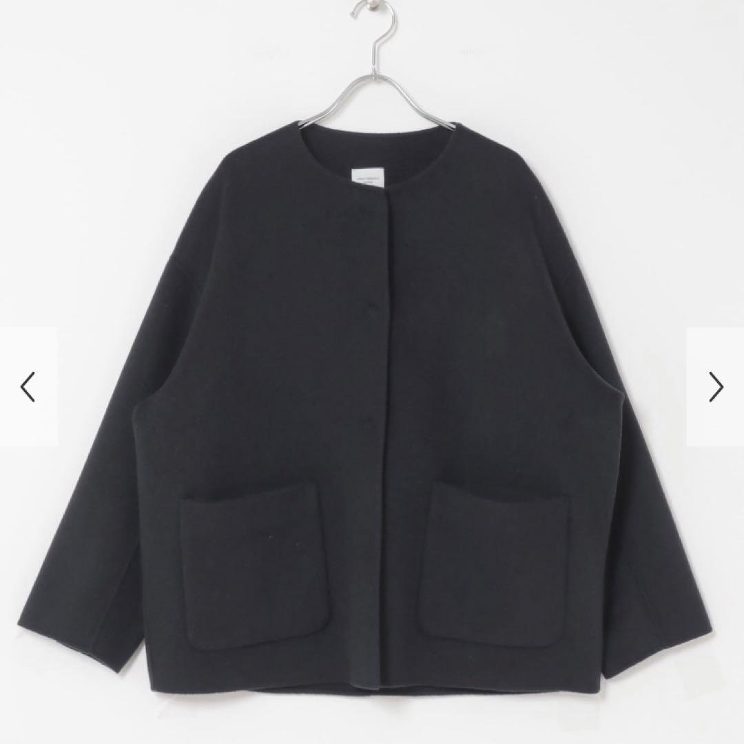 新品タグ付き　DOORS ウールリバーノーカーラミドルコート　NAVY