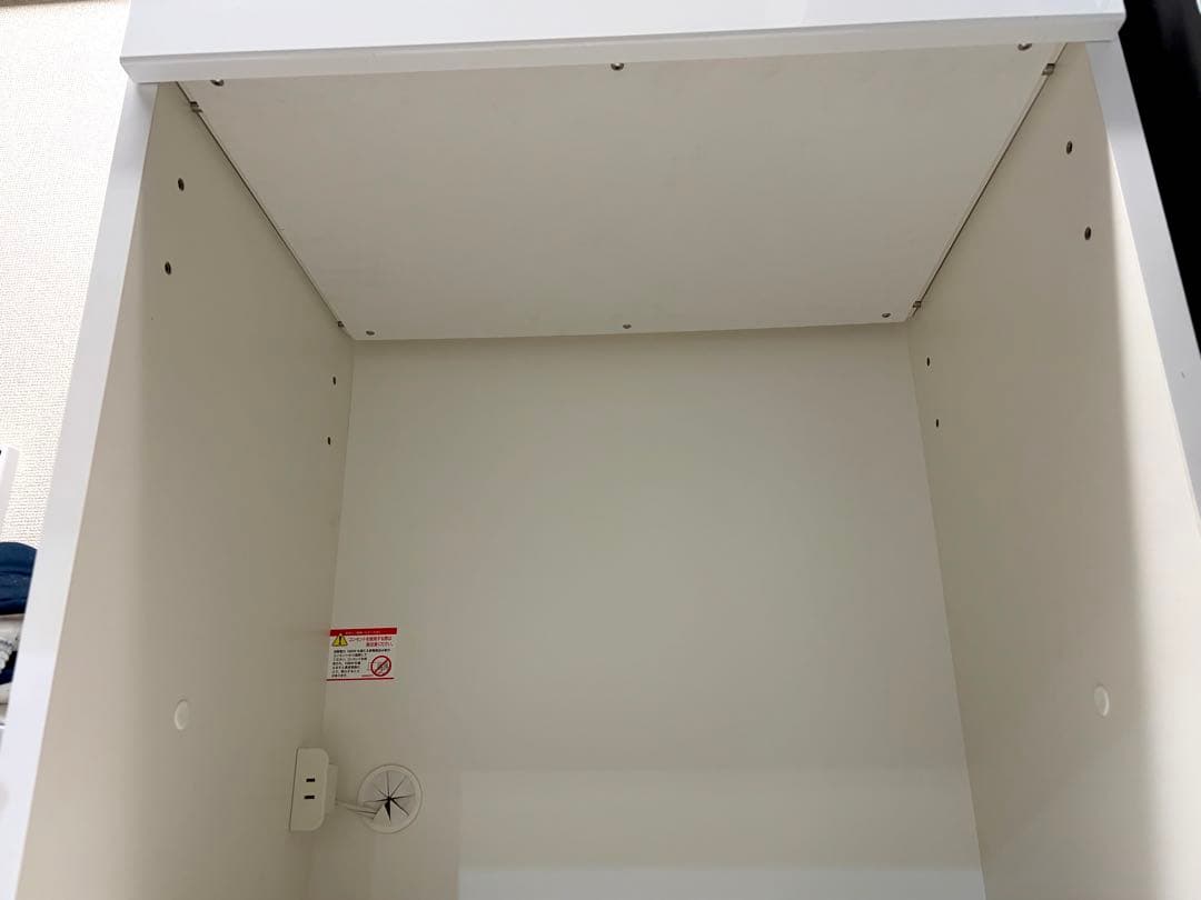 【松田家具・送料込】国産レンジ台・食器棚　幅59cm