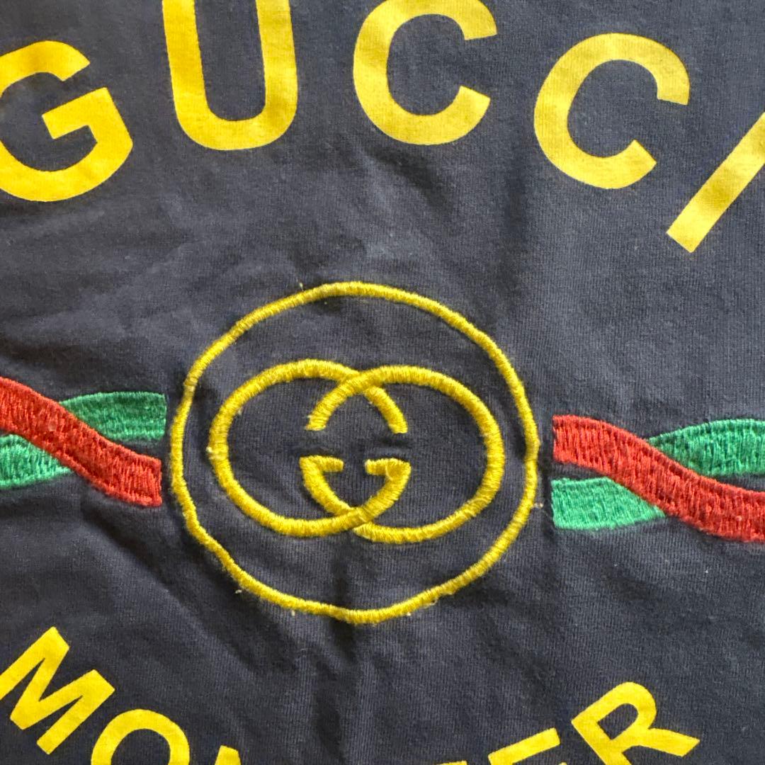 GUCCI MONSTER Tシャツ ネイビー クリーム