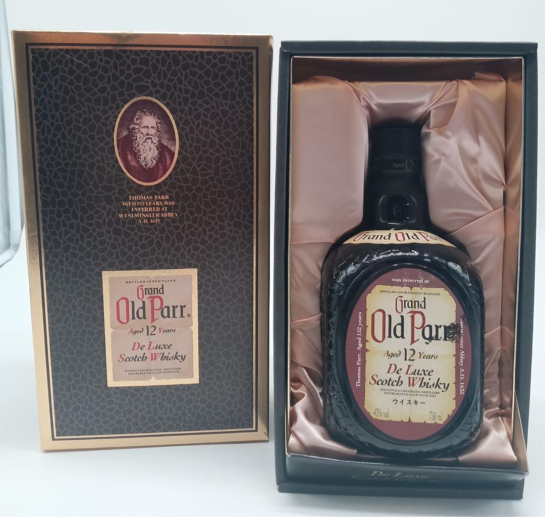【未開栓】GRAND Old Parr 12年 オールドパー 3本 旧750ml