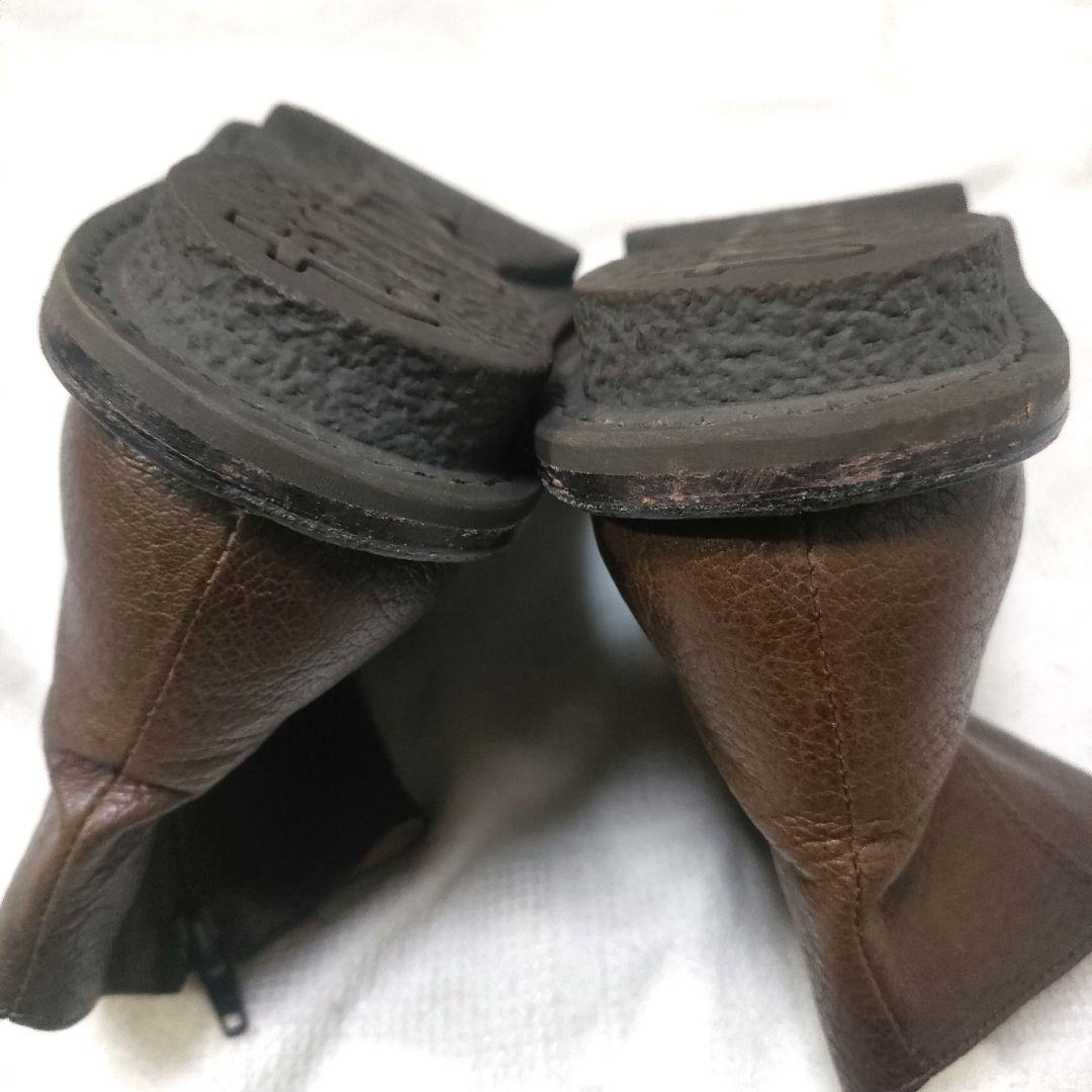 【状態良好】trippen トリッペン サイドジップ レザー ブーツ 37